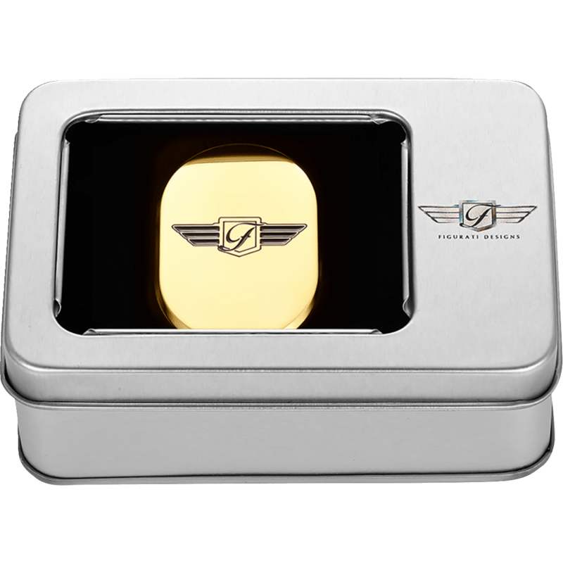 FIGURATI DESIGNS BACK FENDER COVER WITH LOGO - LEFT - DRIVEN Canada's Powersports FD01 - AC - GLD - LT