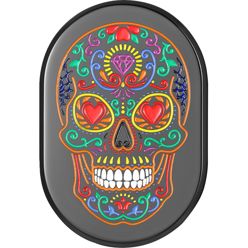FIGURATI DESIGNS BACK FENDER COVER WITH SUGAR SKULL - LEFT - DRIVEN Canada's Powersports FD30 - AC - BLK - LT