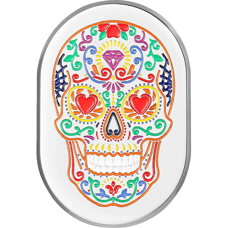 FIGURATI DESIGNS BACK FENDER COVER WITH SUGAR SKULL - LEFT - DRIVEN Canada's Powersports FD30 - AC - SS - LT