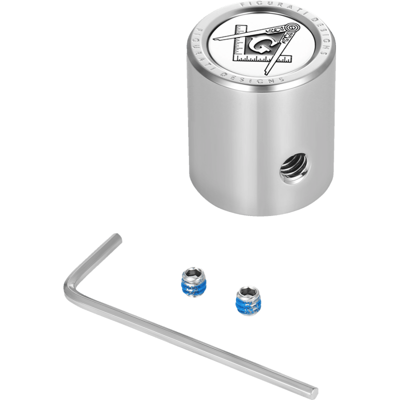 FIGURATI DESIGNS HEEL - TOE SHIFTER COVER WITH MASONIC EMBLEM - DRIVEN Canada's Powersports FD42 - HTSC - SS