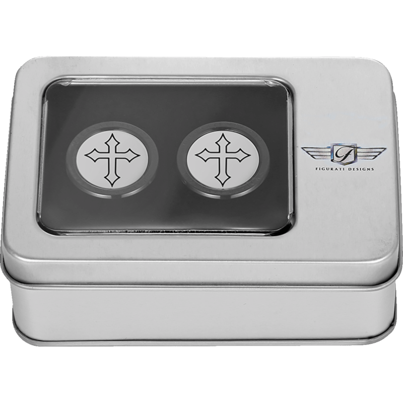 FIGURATI DESIGNS ND MAG DOCKING COVERS WITH CROSS - 27.2X32MM - DRIVEN Canada's Powersports FD41 - DC - 27.2/32 - BLK
