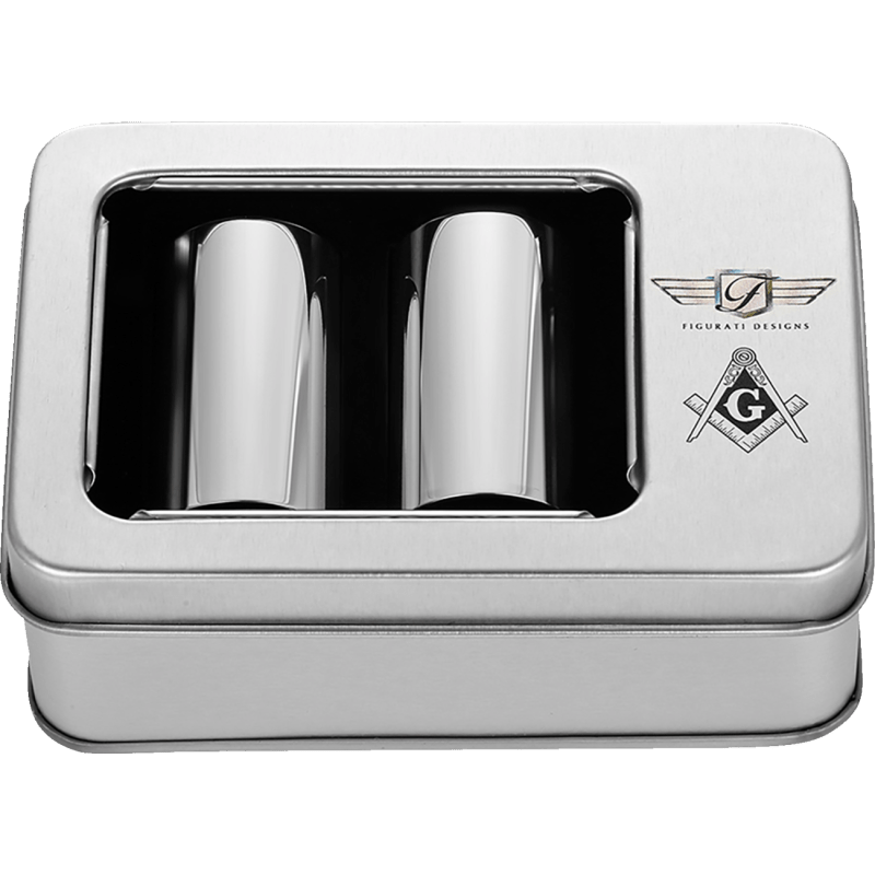 FIGURATI DESIGNS ND MAG DOCKING COVERS WITH MASONIC - 25.2X46.5MM - DRIVEN Canada's Powersports FD42 - DC - 25.2/46.5 - SS