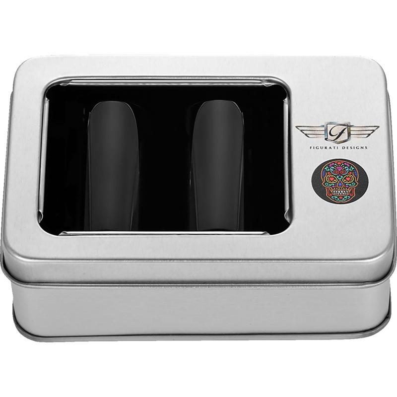 FIGURATI DESIGNS ND MAG DOCKING COVERS WITH SUGAR SKULL - 25.2X46.5MM - DRIVEN Canada's Powersports FD30 - DC - 25.2/46.5 - BLK