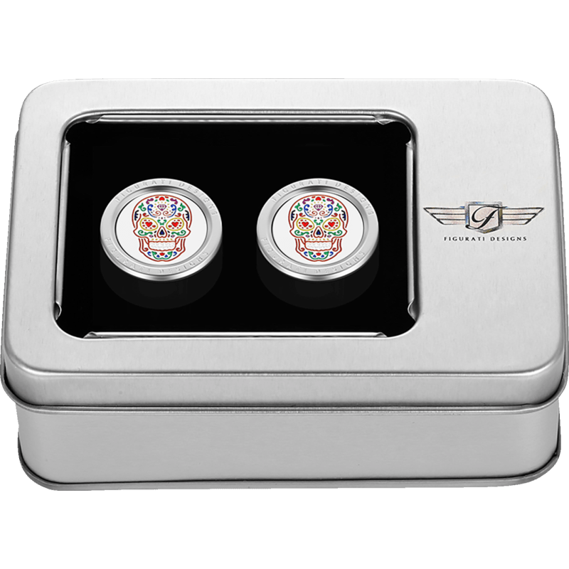 FIGURATI DESIGNS ND MAG DOCKING COVERS WITH SUGAR SKULL - 27.2X32MM - DRIVEN Canada's Powersports FD30 - DC - 27.2/32 - SS