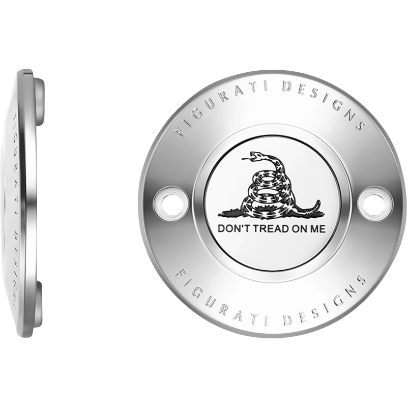 FIGURATI DESIGNS TIMING COVER WITH DON'T TREAD ON ME, 2 - HOLE - DRIVEN Canada's Powersports FD40 - TC - 2H - SS