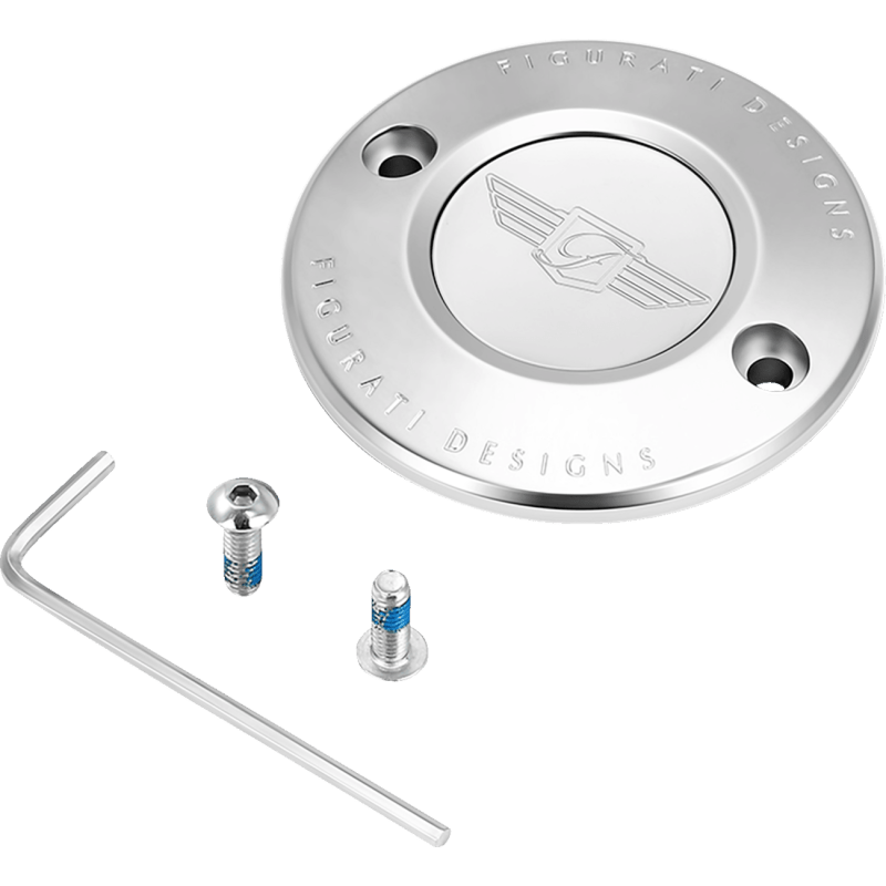 FIGURATI DESIGNS TIMING COVER WITH LOGO, 2 - HOLE - DRIVEN Canada's Powersports FD01 - TC - 2H - SS