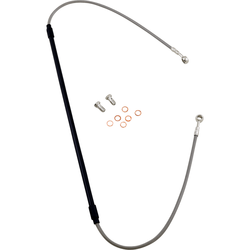 GALFER SS FRONT SGL BRAKE LINE (FK003D933 - 1) - DRIVEN Canada's Powersports FK003D933 - 1