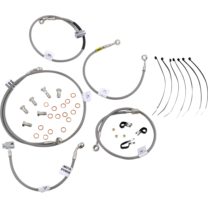 GALFER ZX - 14 ABS 14 - 15 FRONT BRAKE LINE KIT (FK003D799 - 5) - DRIVEN Canada's Powersports FK003D799 - 5