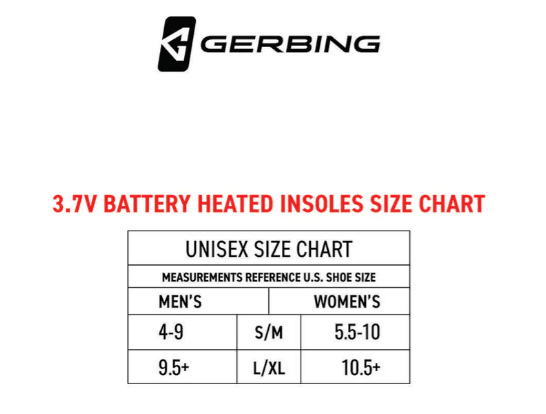 Gerbing Insole Heat 3V - DRIVEN Canada's Powersports 811629027626GER-INS-3V-L-XL