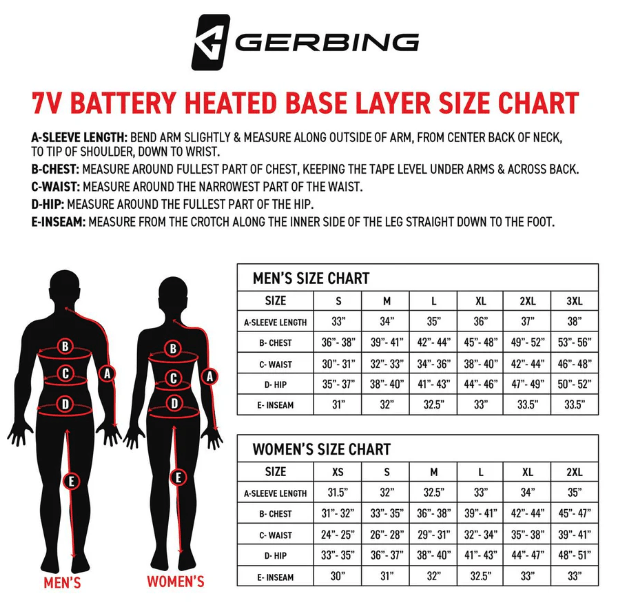 Gerbing Shirt Heat 7V Base Layer - DRIVEN Canada's Powersports 811629027473GER-BLS-7V-M-BLK-S