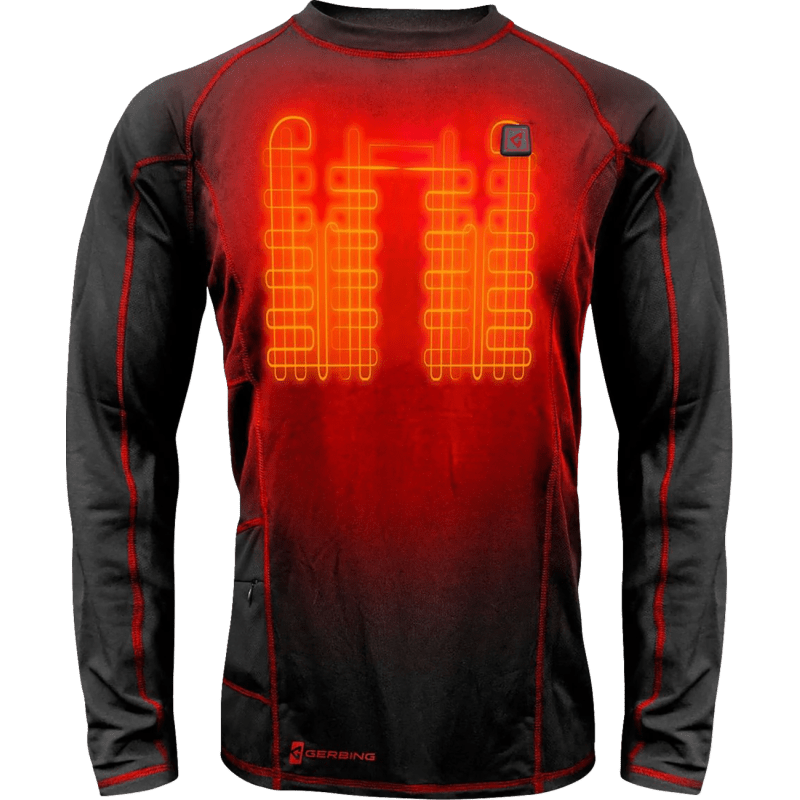 GERBING SHIRT HEAT 7V BASE LAYER - DRIVEN Canada's Powersports 811629027473GER - BLS - 7V - M - BLK - S