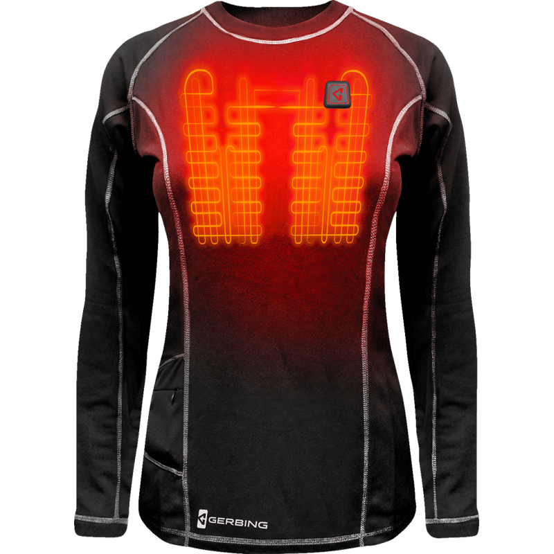 GERBING SHIRT WMN HEAT 7V BASE LAYER - DRIVEN Canada's Powersports 811629027497GER - BLS - 7V - W - BLK - S