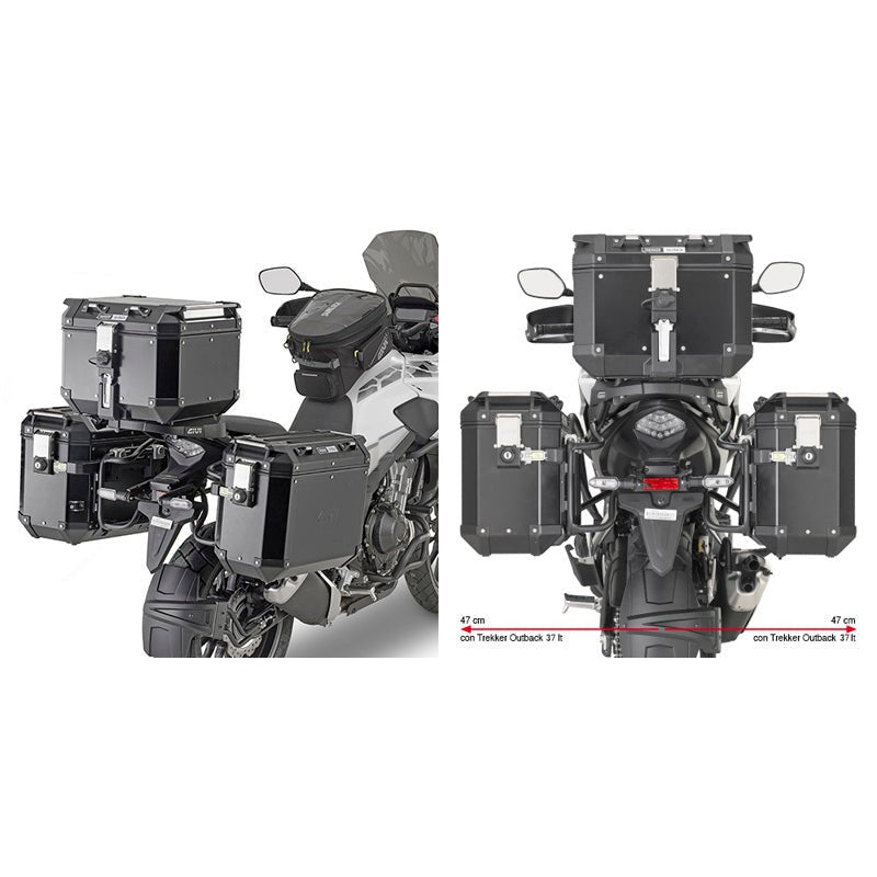 GIVI PL ONE - FIT CAM - SIDE BRACKET HONDA CB500X (PLO1171CAM) - DRIVEN Canada's Powersports 8019606246035PLO1171CAM