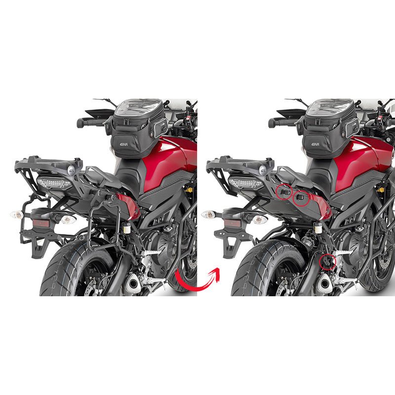 GIVI RAPID SIDECASE BRACKET YAMAHA FJ09 (PLR2122) - DRIVEN Canada's Powersports 8019606191601PLR2122