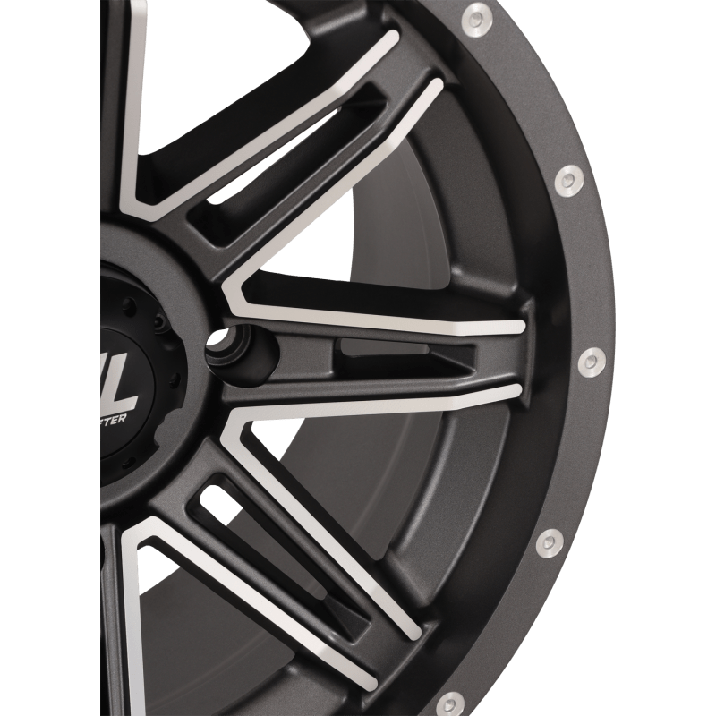 HIGHLIFTER HL22 ALLOY 14X7 4/137 4+3 (+10MM) GLOSS MACHINED W1 - DRIVEN Canada's Powersports 14HL22 - 1137