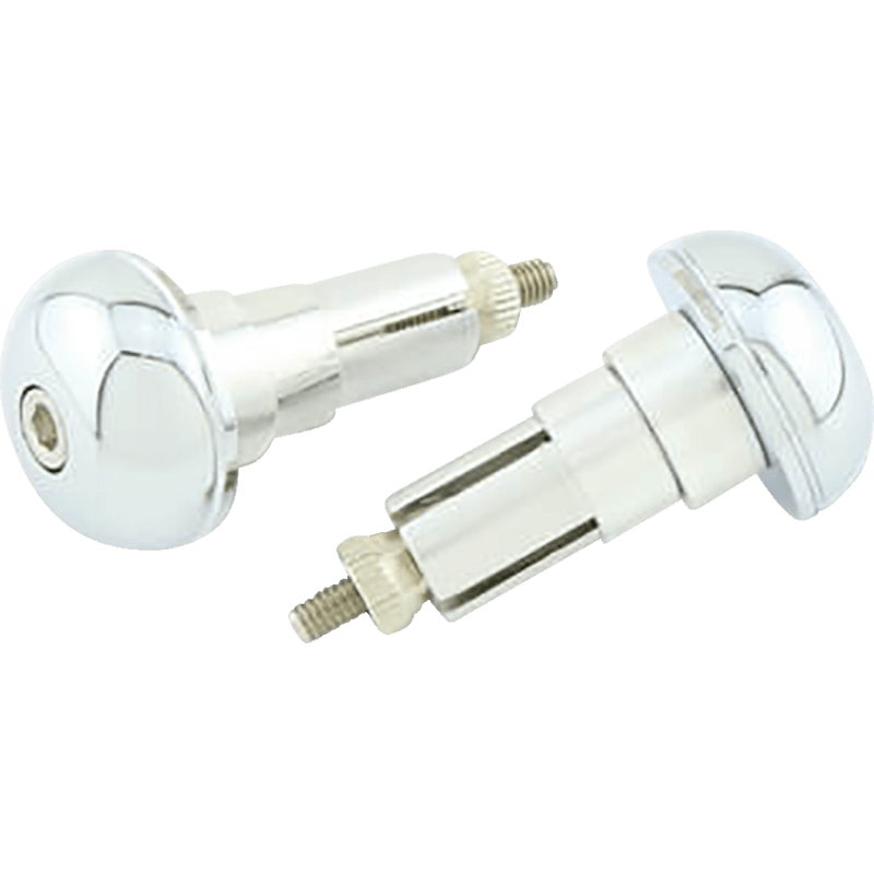 HIGHSIDER BAR END WEIGHT CLASSIC ALUMINUM CHROME PLATED PAIR (161 - 061) - DRIVEN Canada's Powersports 4054783227631161 - 061