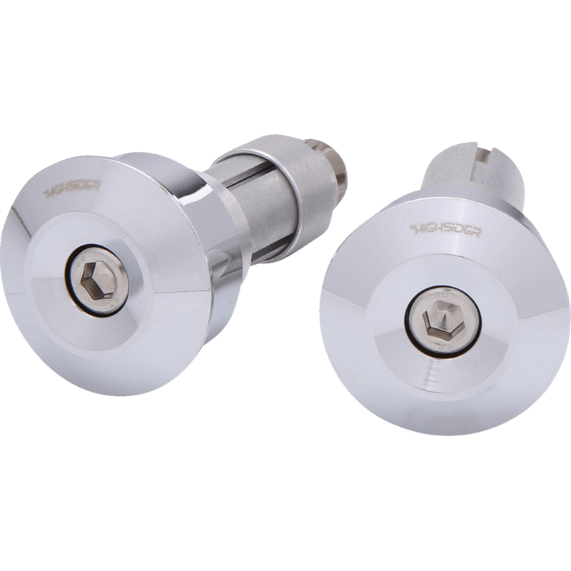 HIGHSIDER BAR END WEIGHTS DOT CHROME PAIR (161 - 017) - DRIVEN Canada's Powersports 4054783209873161 - 017