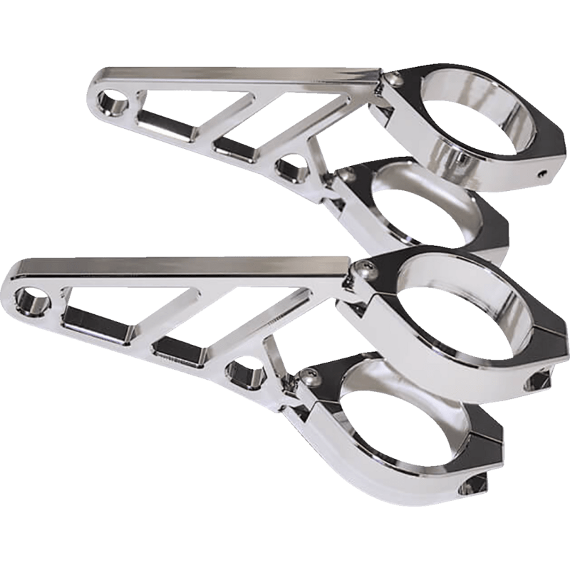 HIGHSIDER FORK MOUNT HEADLIGHT 38 - 41MM CHROME PLATED PAIR (220 - 605) - DRIVEN Canada's Powersports 4054783095452220 - 605