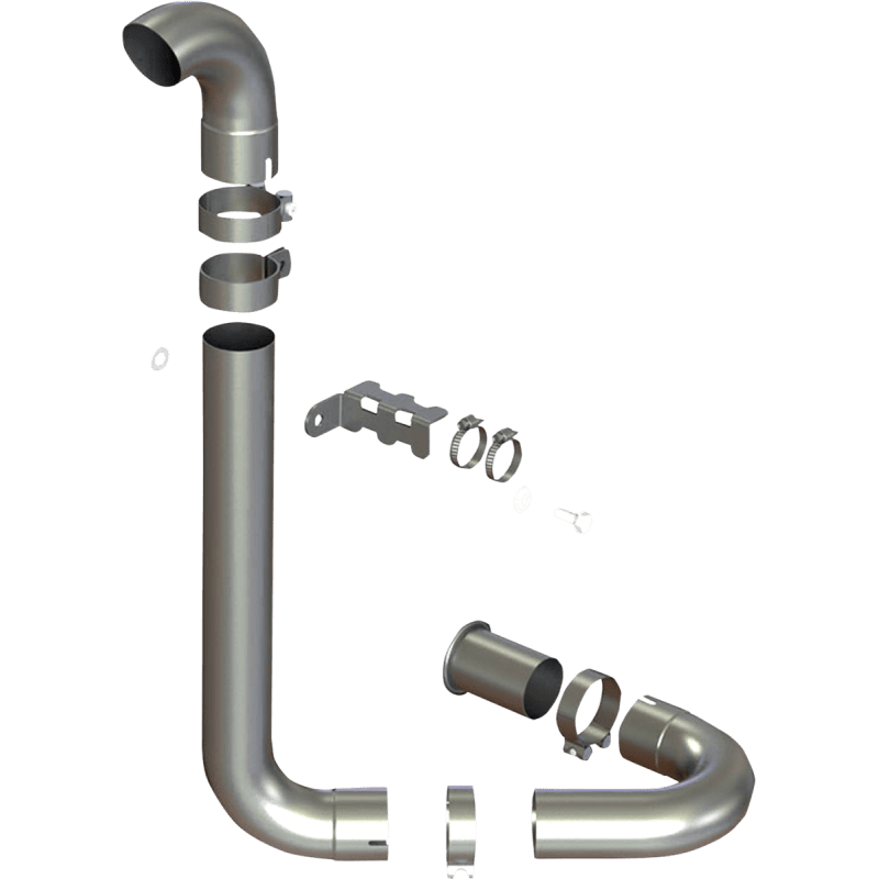 HMF ENGINEERING CAN AM - RENEGADE 800 - 12 - 16 SWAMP SERIES SNORKEL BRUSHED (614390000301) - DRIVEN Canada's Powersports 614390000301