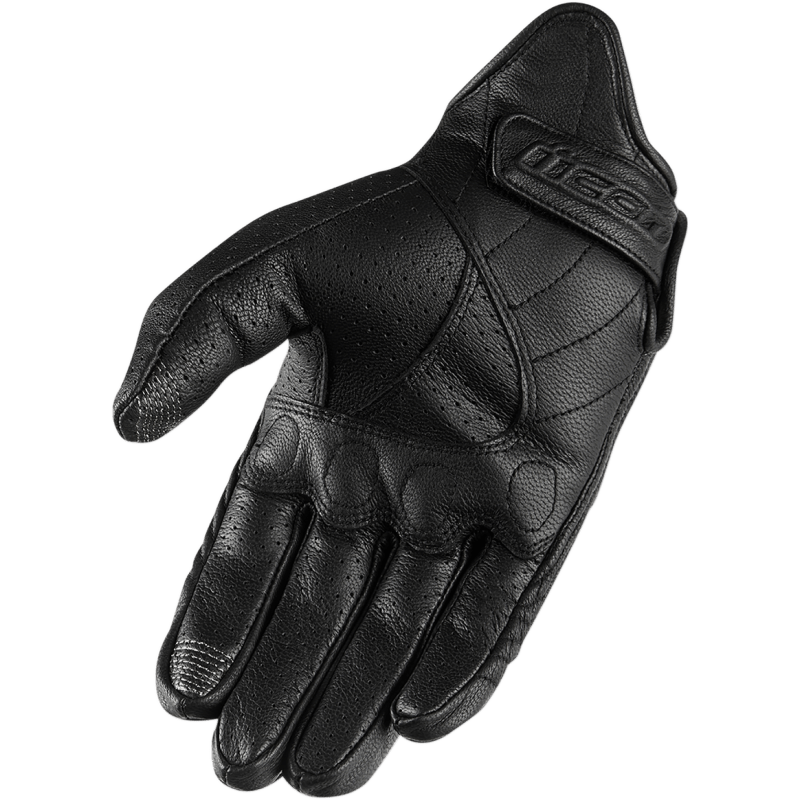 ICON GLOVE PURSUIT PERF Black Other - Driven Powersports
