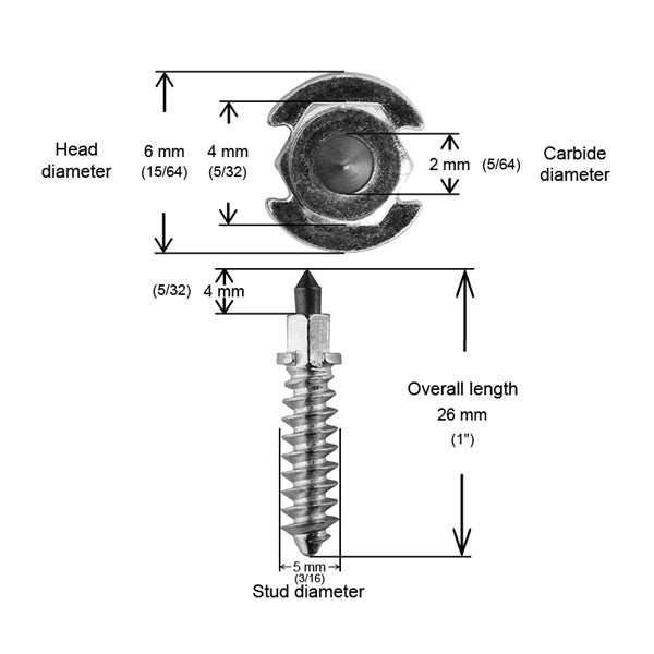 IGRIP SNOW STUDS SS28R - DRIVEN Canada's Powersports 185568001024SS - 28250R