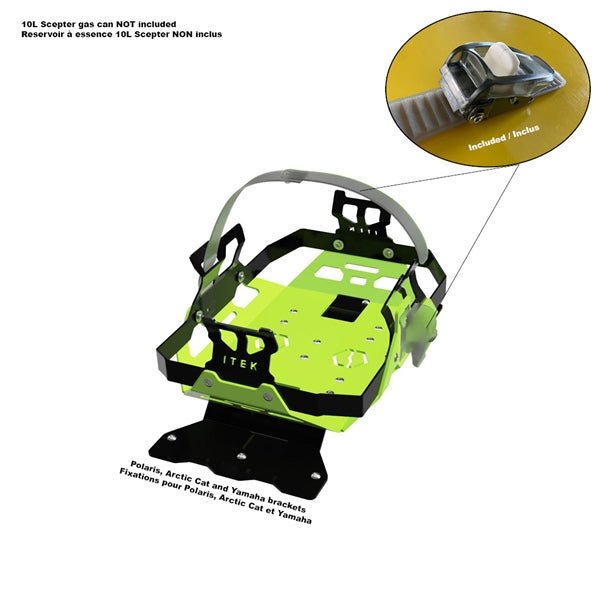ITEK GAS CAN BRACKET KIT - DRIVEN Canada's Powersports 9999999989RACK02 - AC - MV