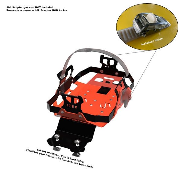 ITEK GAS CAN BRACKET KIT - DRIVEN Canada's Powersports 9999999989RACK02 - SD - RE