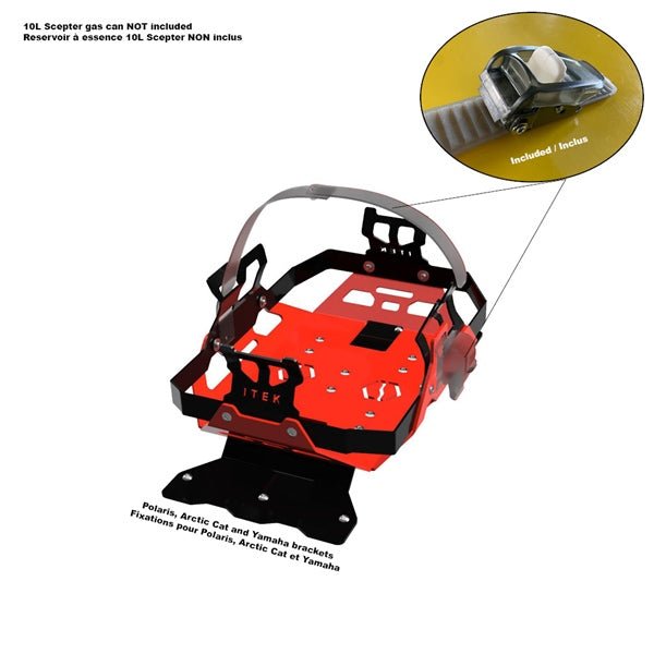 ITEK GAS CAN BRACKET KIT - DRIVEN Canada's Powersports 9999999989RACK02 - PO - RE