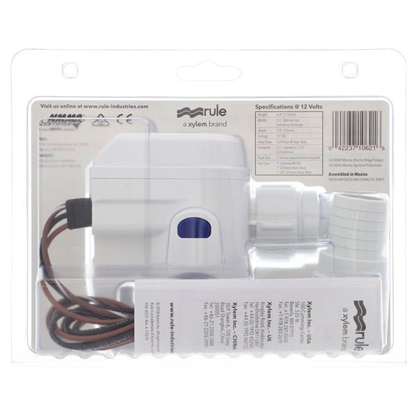JABSCORULE RULE MATE™ FULLY AUTOMATED BILGE PUMPS (RM1100B) - DRIVEN Canada's Powersports 042237106216RM1100B