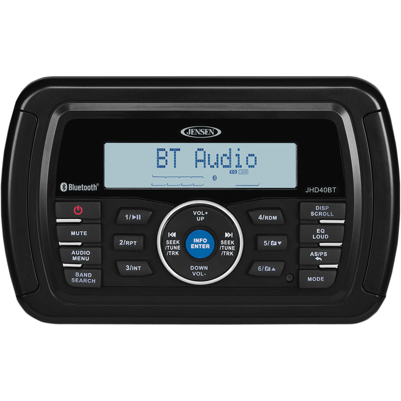 JENSEN STEREO JHD40BT BLUETOOTH - DRIVEN Canada's Powersports JHD40BT