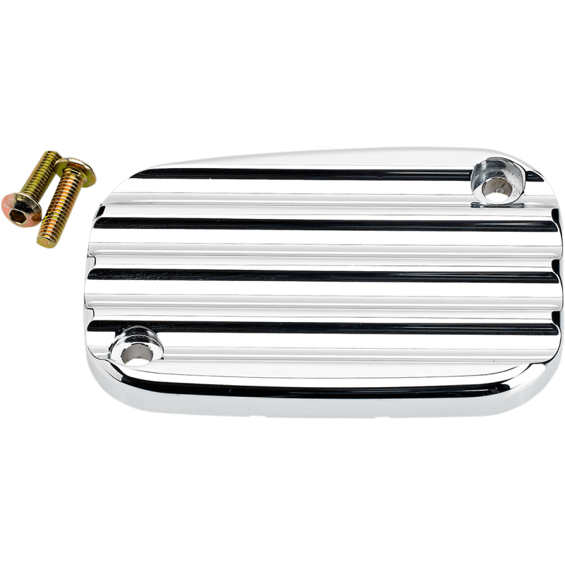 JOKER MACHINE FL/VROD FR MASTER CYL CVR FINNED CHROME (08 - 002C) - DRIVEN Canada's Powersports 08 - 002C