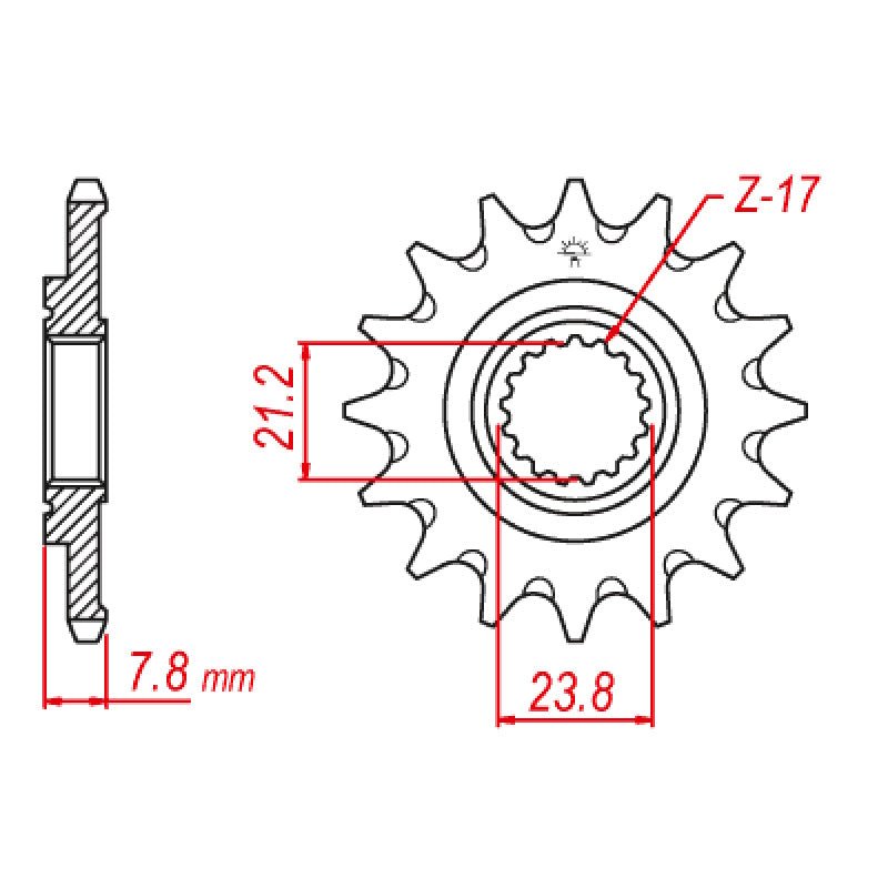 JT SPROCKETS SPROCKET FRONT 520 13T (JTF1344.13SC) - DRIVEN Canada's Powersports 824225209211JTF1344.13SC