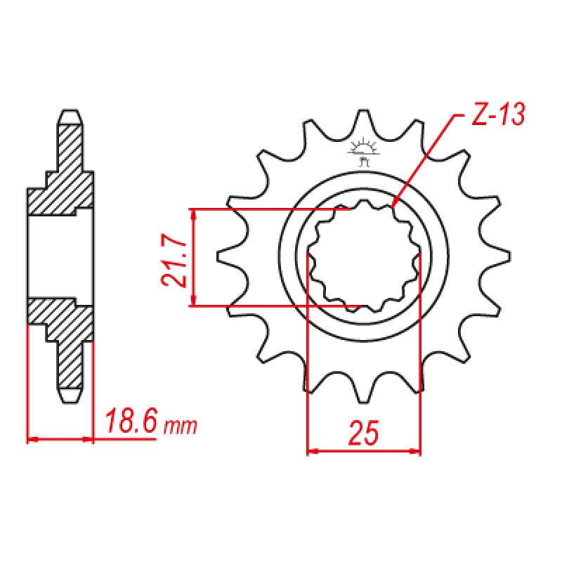 JT SPROCKETS SPROCKET FRONT 520 15T (JTF1538.15RB) - DRIVEN Canada's Powersports 824225208245JTF1538.15RB