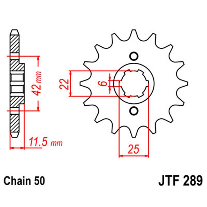 JT SPROCKETS SPROCKET FRONT 530 15T (JTF289.15) - DRIVEN Canada's Powersports 824225202090JTF289.15