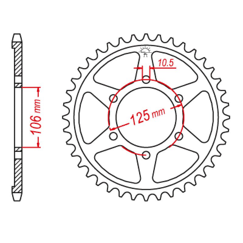 JT SPROCKETS SPROCKET REAR 520 41T (JTR2020.41) - DRIVEN Canada's Powersports 824225315967JTR2020.41