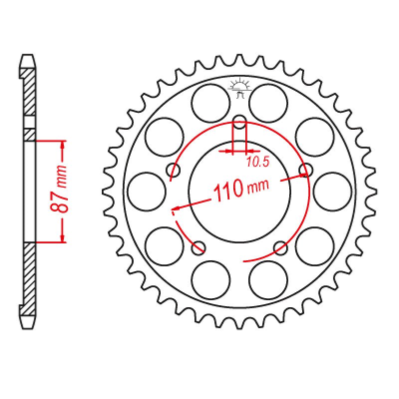 JT SPROCKETS SPROCKET REAR 525 48T (JTR807.48) - DRIVEN Canada's Powersports 824225311150JTR807.48