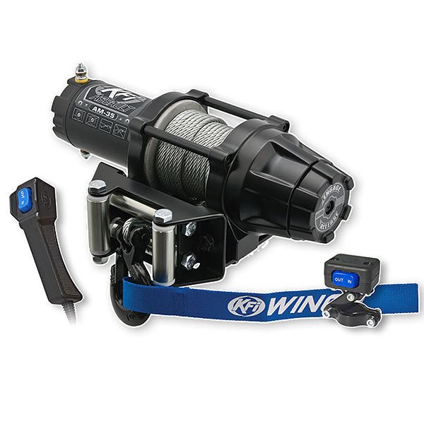 KFI 3500LB ASSAULT STEEL CABLE WINCH (AM - 35) - DRIVEN Canada's Powersports 748252668899AM - 35
