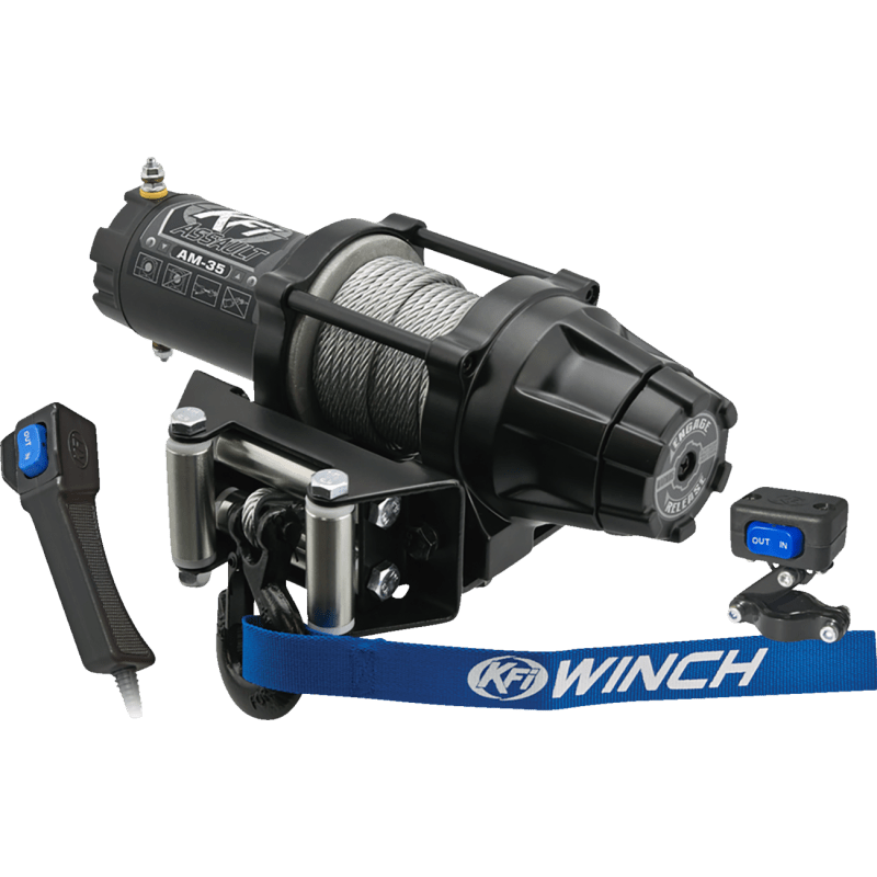 KFI ASSAULT WINCH 3500 LB METAL CABLE (AM - 35) - DRIVEN Canada's Powersports AM - 35