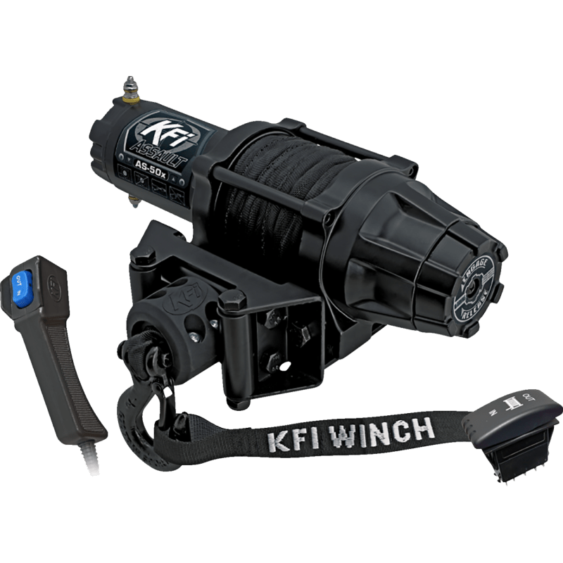 KFI ASSAULT WINCH 5000 LB SYNTHETIC CABLE (AS - 50X) - DRIVEN Canada's Powersports AS - 50X
