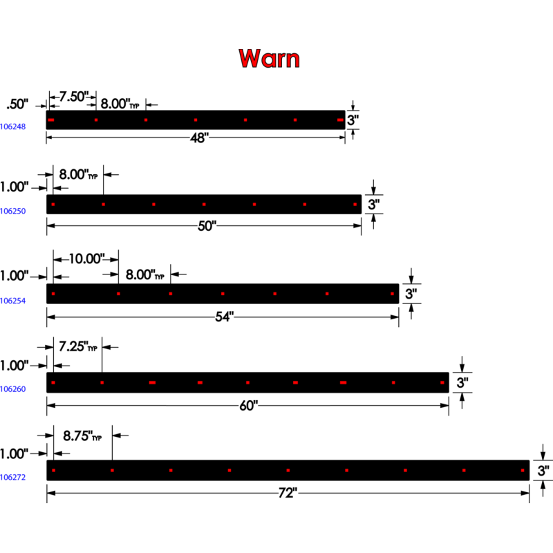 KFI PLOW WEAR BAR 42" (106242) - DRIVEN Canada's Powersports 106242