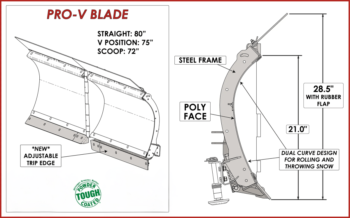 KFI V - PLOW 80" ACTUATOR/TUBE KIT (106180 - AP - CP - DS - PS) - DRIVEN Canada's Powersports 106180 - AP - CP - DS - PS