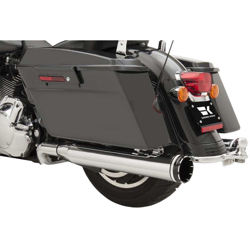 KHROME WERKS 2:2 DOMINATOR EXHAUST SYSTEM CHROME 4 - 1/2" MUFFLER - DRIVEN Canada's Powersports 200630
