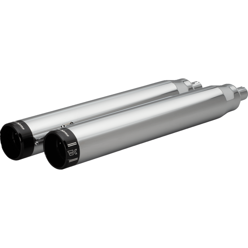 KHROME WERKS 4 - 1/2" WAR HAMMER MUFFLERS CHROME (202230) - DRIVEN Canada's Powersports 202230