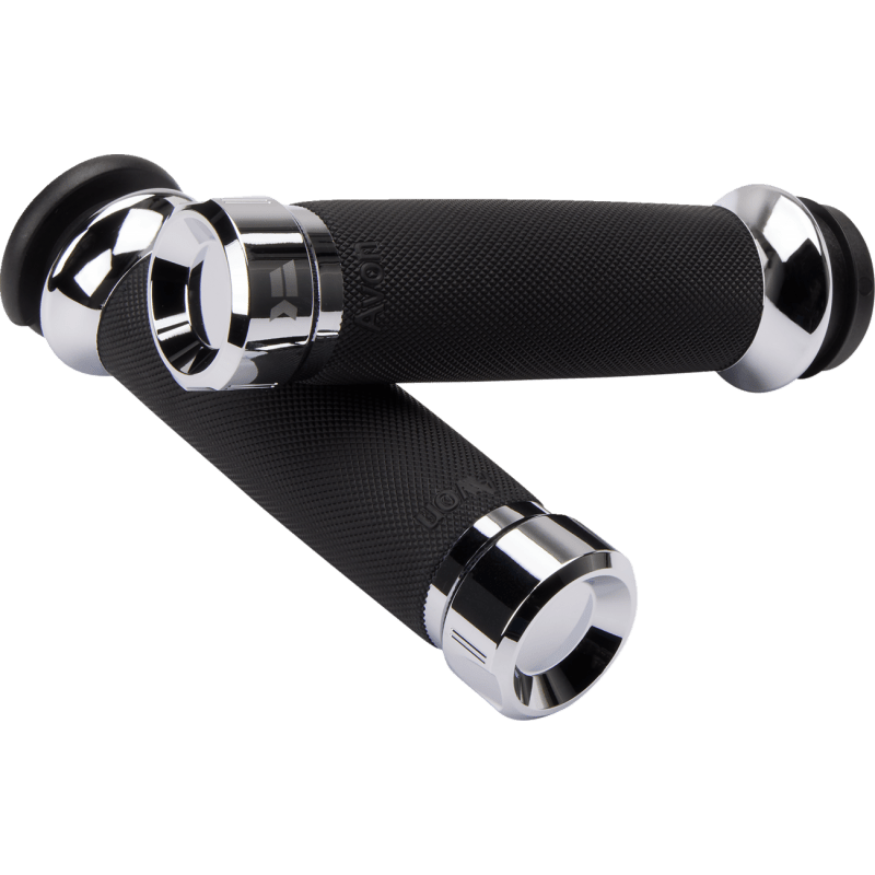 KHROME WERKS ETC GRIPS, KLASSIC, CUSTOM COUTOUR, CHR, PKG (500185) - DRIVEN Canada's Powersports 500185