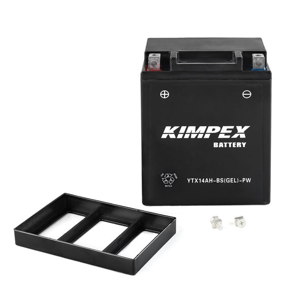 KIMPEX BATTERY MAINTENANCE FREE AGM HIGH PERFORMANCE (HTX14AH - BS(GEL)PW) - DRIVEN Canada's Powersports 779422610806HTX14AH - BS(GEL) - PW