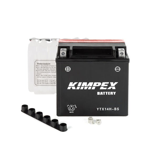 KIMPEX BATTERY MAINTENANCE FREE AGM HIGH PERFORMANCE (HTX14H - BS) - DRIVEN Canada's Powersports 7794227328055HTX14H - BS