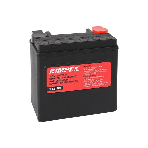 KIMPEX BATTERY MAINTENANCE FREE AGM HIGH PERFORMANCE (HVT14) - DRIVEN Canada's Powersports 779421779252HVT14