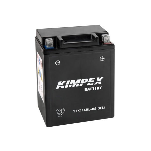 KIMPEX BATTERY MAINTENANCE FREE AGM HIGH PERFORMANCE (HTX14AHL - BS(GEL) - DRIVEN Canada's Powersports 779422610790HTX14AHL - BS(GEL