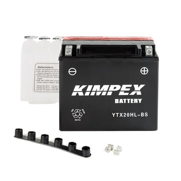 KIMPEX BATTERY MAINTENANCE FREE AGM HIGH PERFORMANCE (HTX20HL - BS) - DRIVEN Canada's Powersports 779420738830HTX20HL - BS