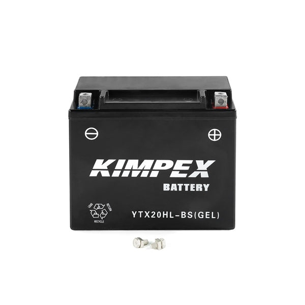 KIMPEX BATTERY MAINTENANCE FREE AGM HIGH PERFORMANCE (HTX20H(L)BS(GEL)) - DRIVEN Canada's Powersports 779422610844HTX20H(L) - BS(GEL)